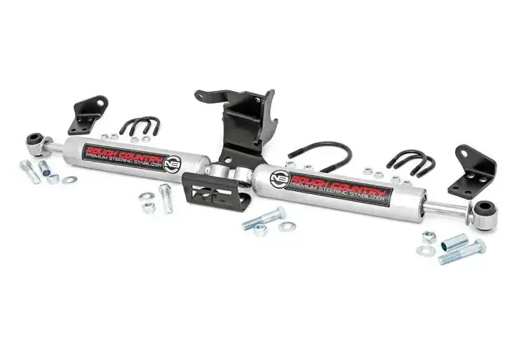 Rough Country | Jeep Gladiator Jt / Wrangler Jl Dual N3 Steering Stabilizer 1