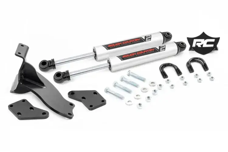 Rough Country | 2014-2024 Dodge Ram 2500 4Wd Dual V2 Steering Stabilizer 1
