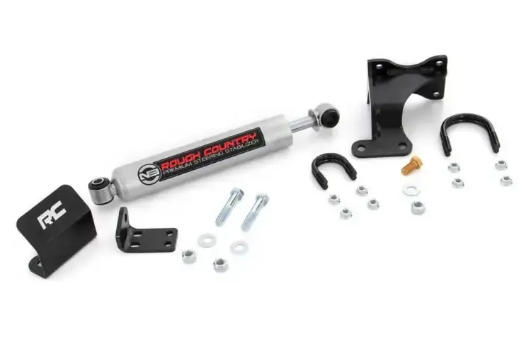 Rough Country | 2007-2018 Jeep Wrangler Jk N3 Steering Stabilizer With Axle Bracket | 8731930 1