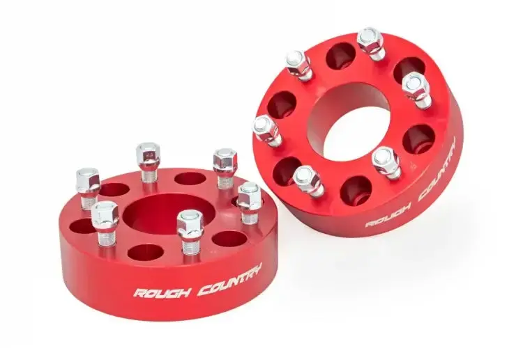 Rough Country | Gm 1500 Truck / Suv 2 Inch Wheel Spacers - Anodized Red 1