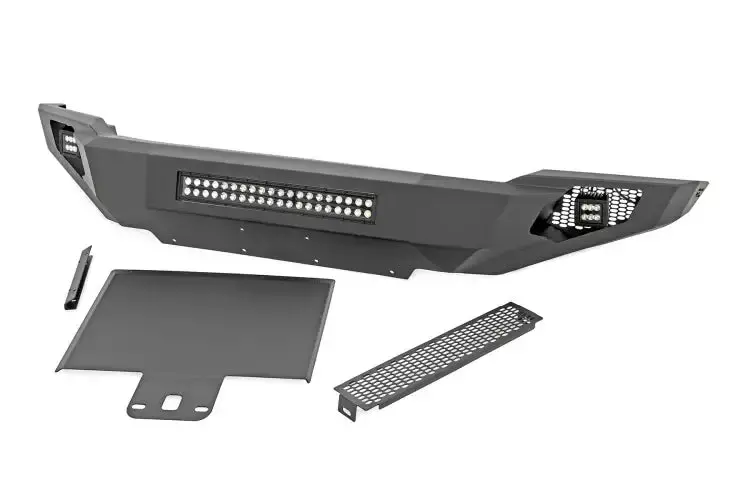 Rough Country | 2018-2020 Ford F150 High Clearance Front Bumper With Integrated Skid Plate 1