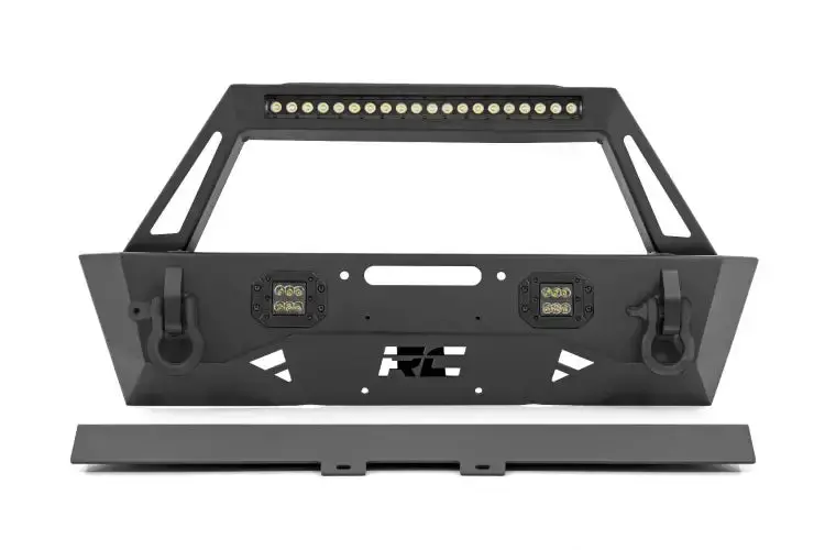 Rough Country | Jeep Gladiator Jt / Wrangler Jk / Jl Stubby Trail Front Bumper *Discontinued* 1