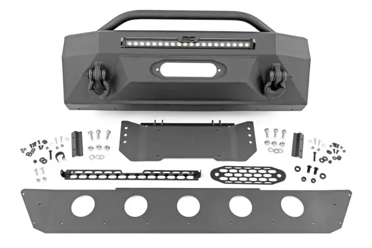 Rough Country | 2014-2024 Toyota 4Runner 2Wd / 4Wd Front Bumper With Black Lights 1
