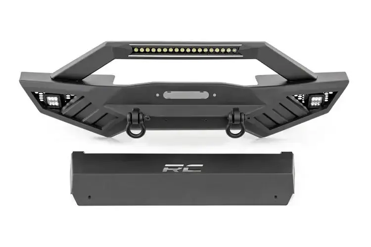 Rough Country | Jeep Gladiator Jt / Wrangler Jk / Jl Unlimited Front Winch Bumper *Discontinued* 1