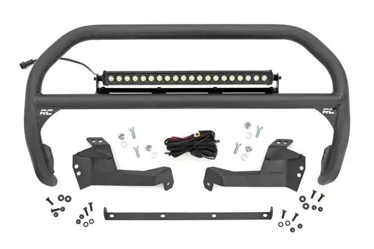 Rough Country | 2021-2023 Ford Bronco Sport 4Wd Nudge Bar - Black Series Light 1