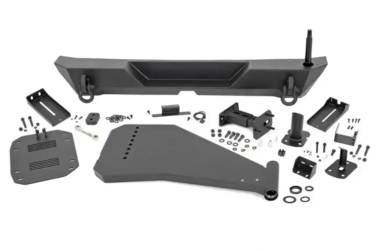 Rough Country | 2018-2024 Jeep Wrangler Jl / Wrangler 4Xe 4Wd Trail Tire Carrier Rear Bumper 1