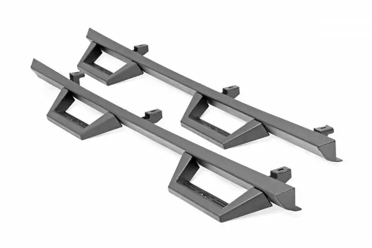 Rough Country | 2007-2018 Jeep Wrangler Jk 4Wd Contoured Drop Steps | 90765B 1
