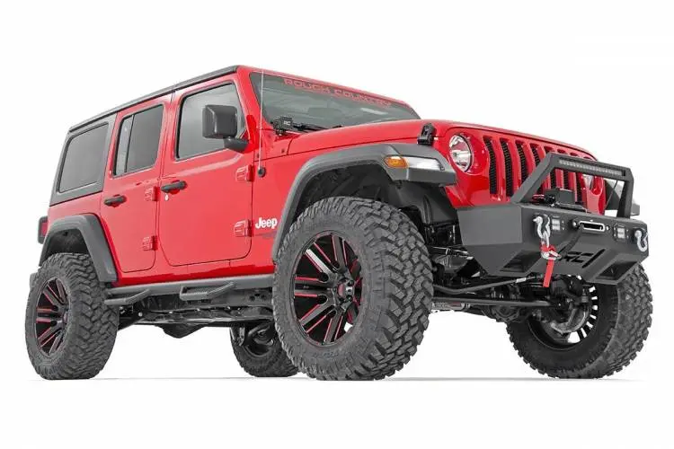 Rough Country | 2018-2024 Jeep Wrangler Jl Unlimited 4Wd 4 Door Wheel To Wheel Nerf Steps 2