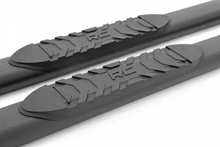 Rough Country | 2005-2023 Toyota Tacoma Double Cab 2Wd / 4Wd Black Oval Nerf Steps 2