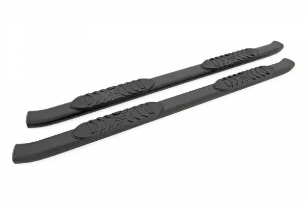 Rough Country | 2010-2023 Dodge Ram 2500 / 3500 Crew Cab Black Oval Nerf Steps 1