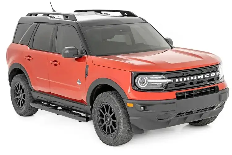 Rough Country | 2021-2023 Ford Bronco Sport Crew Cab 4Wd Black Oval Nerf Steps | 21006 2