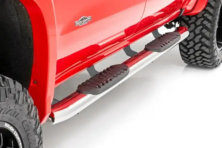 Rough Country | 2019-2024 Gm Sierra / Silverado Crew Cab Stainless Oval Steps 2