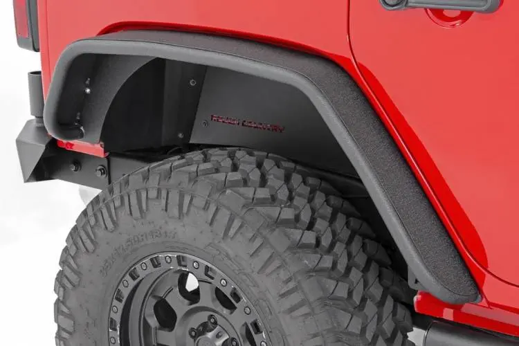 Rough Country | 2007-2018 Jeep Wrangler Jk Steel Flat Rear Fender Flares 2