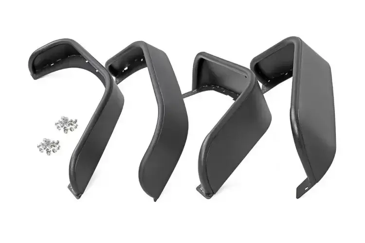 Rough Country | 2007-2018 Jeep Wrangler Jk Steel Flat Front & Rear Fender Flares 1