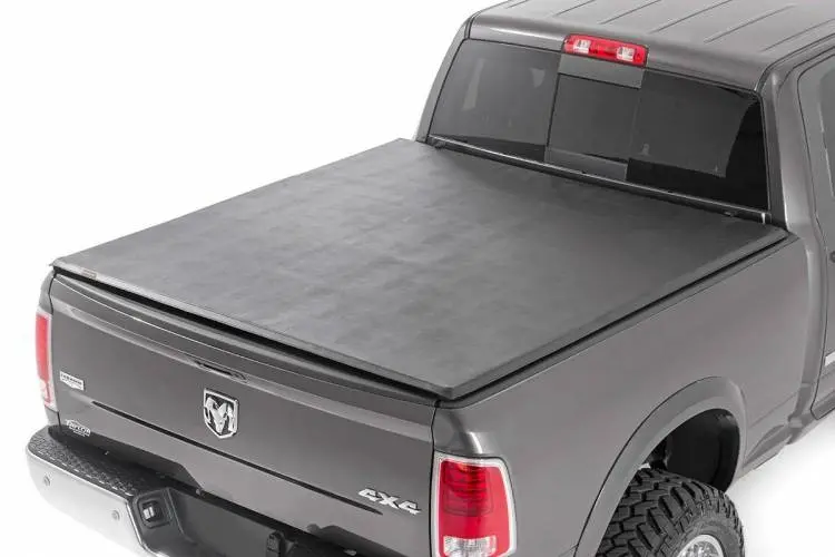 Rough Country | 2019-2024 Dodge Ram 1500 / 2021-2024 Trx Soft Tri-Fold Bed Cover - 5' 7 Inch Bed 1