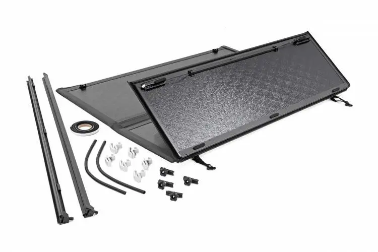 Rough Country | 2022-2025 Toyota Tundra 5.5 Ft Hard Low Profile Bed Cover 1