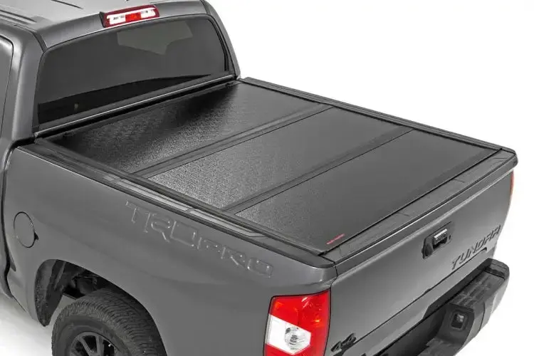 Rough Country | 2007-2021 Toyota Tundra Hard Low Profile Bed Cover - 5' 5 Inch Bed Without Cargo Management System 1