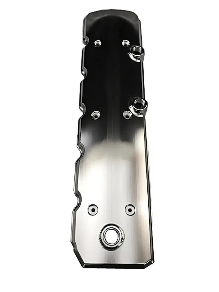 Beans Diesel | 06 + Cummins Billet Round Top Valve Cover With Dual Ccv Outlets No Logo Or Bean Machine Logo Black - Comes With Oil Cap Cover 1