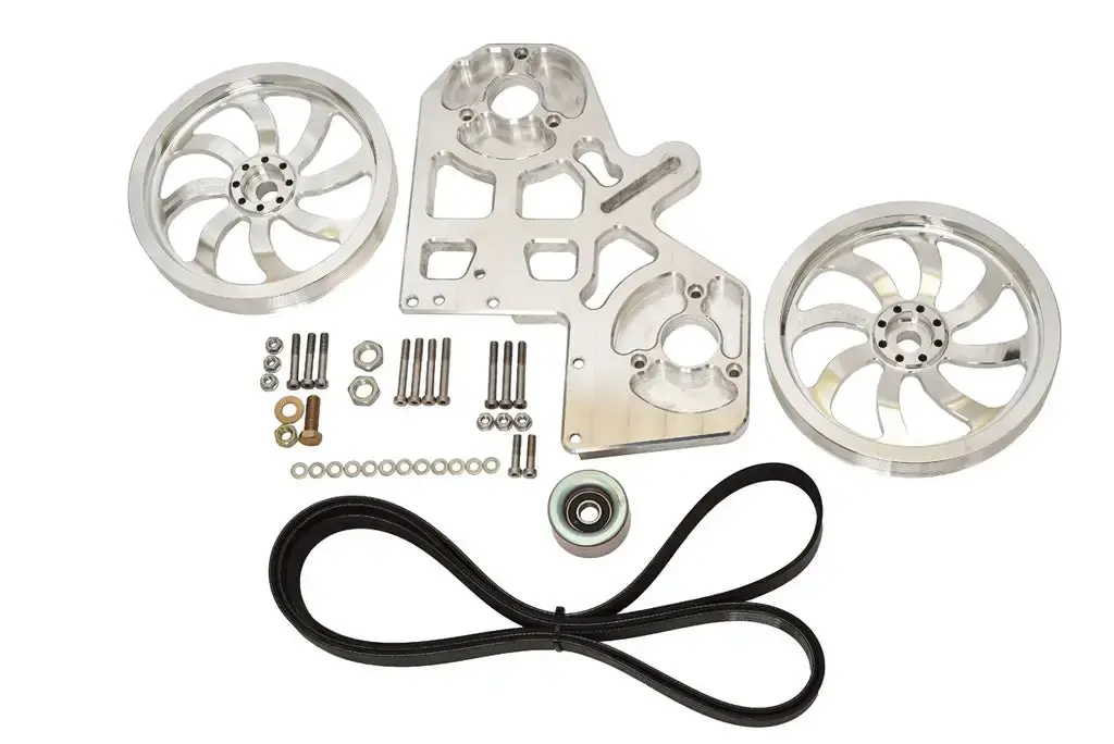 Beans Diesel | Kit - Cummins Triple Cp3 Kit Includes 10 Inch Pulleys, Idler Pulley, And Belt (No Pumps) 1