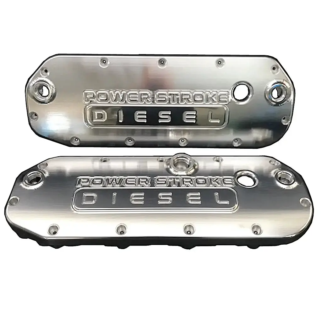 Beans Diesel | 2004.5-2007 6.0 Power Stroke Billet Valve Covers No Logo Or Bean Machine Logo 1