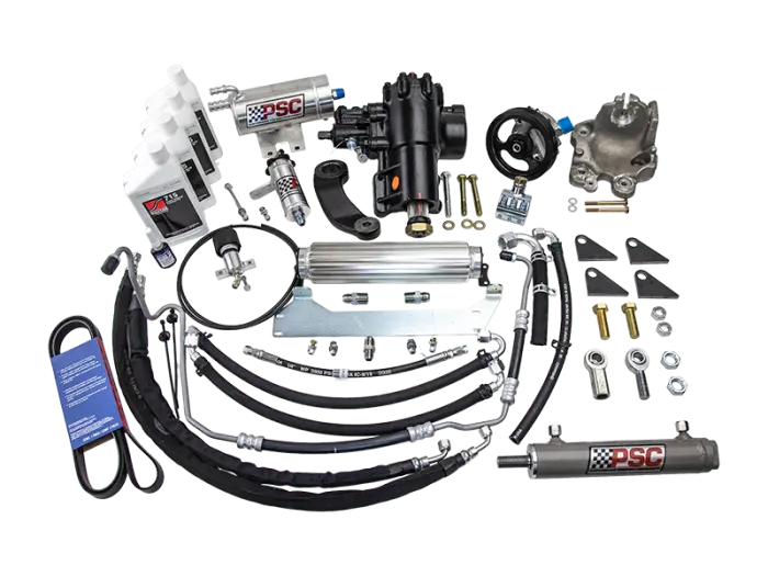 Psc | 2020+ Jeep Gladiator Jt 3.6 With Aftermarket Front Axle 8 Inch Lock To Lock Cylinder Assist Steering Kit 1
