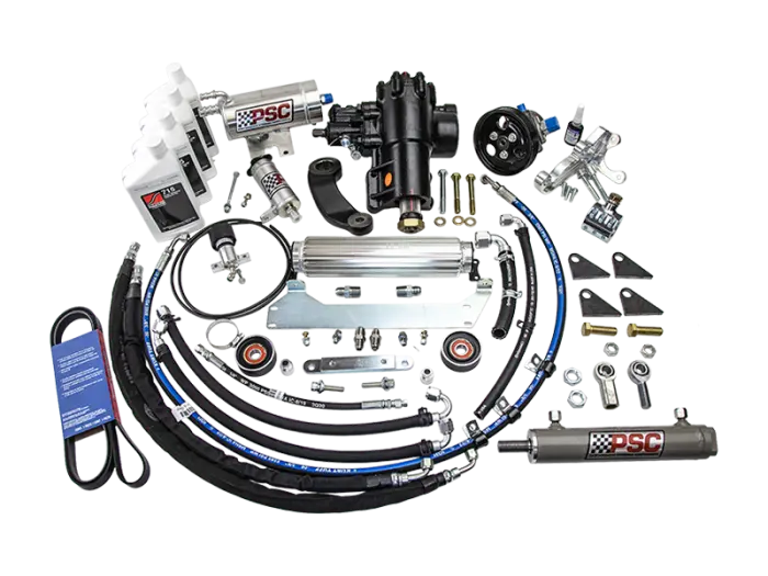 Psc | 2020+ Jeep Jl 2.0T Non-E Torque With Aftermarket Front Axle 6.75 Inch Lock To Lock Cylinder Assist Steering Kit *Discontinued* 1