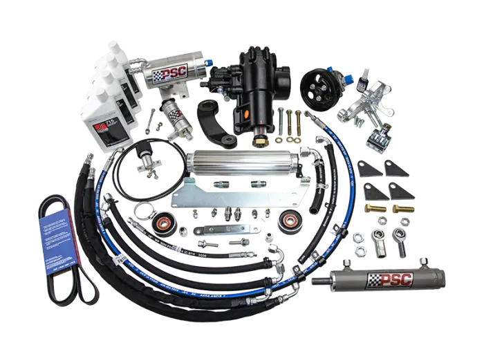 Psc | 2020+ Jeep Jl 2.0T Non-E Torque With Aftermarket Front Axle 8 Inch Lock To Lock Cylinder Assist Steering Kit *Discontinued* 1