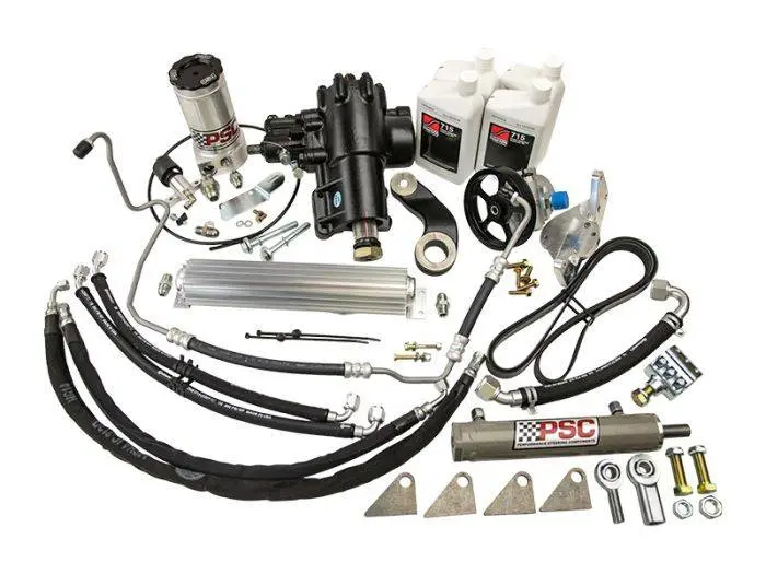 Psc | 2012-2018 Jeep Wrangler Jk 3.6 With Aftermarket Front Axle 6.75 Inch Lock To Lock Cylinder Assist Steering Kit 1
