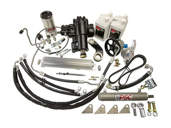 Psc | 2012-2018 Jeep Wrangler Jk 3.6 With Aftermarket Front Axle 8 Inch Lock To Lock Cylinder Assist Steering Kit 1