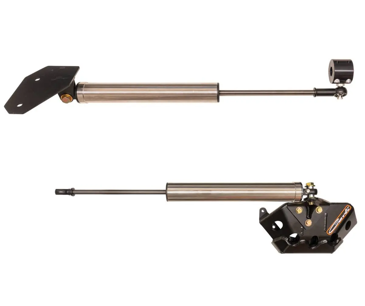 Carli Suspension | 2003-2013 Dodge Ram 2500 / 2003-2012 3500 Stainless Steering Stabilizers - High Mount / Y-Style 1