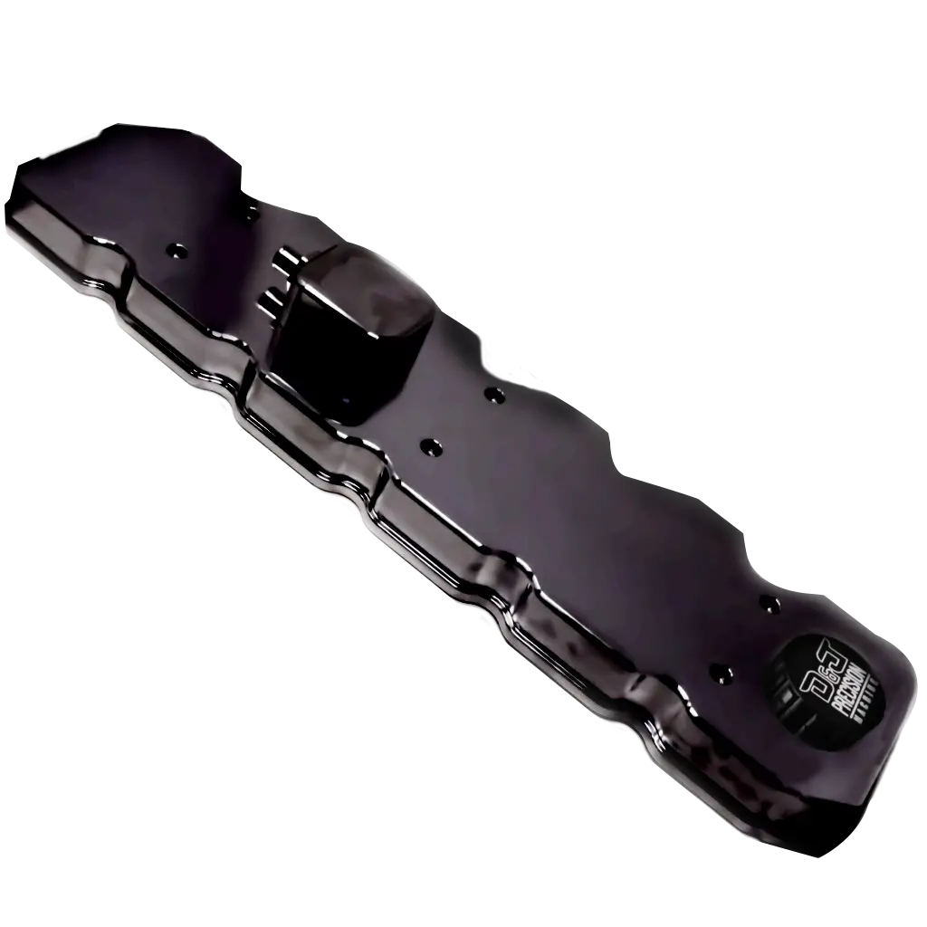 D&J Precision | 2003-2005 Dodge Ram 5.9L Cummins Billet Black Powder Coat Valve Cover 1