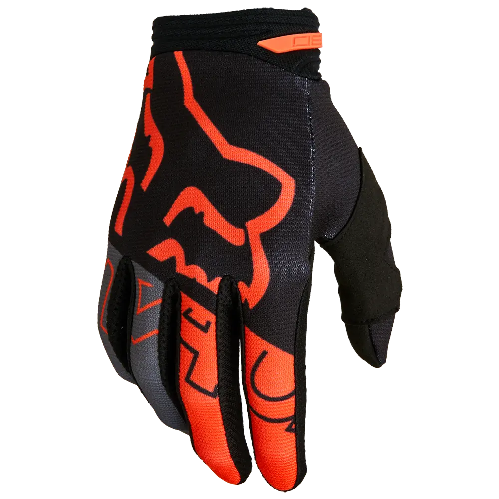 Fox 180 Skew Gloves (Black Orange) 1