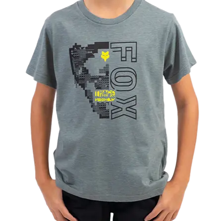 Fox Masked Boys Ss Tee (Heather Green) 1