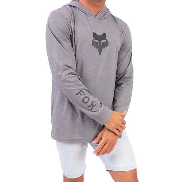 Fox Transitional Hooded Long Sleeve (Heather Graphite) 1