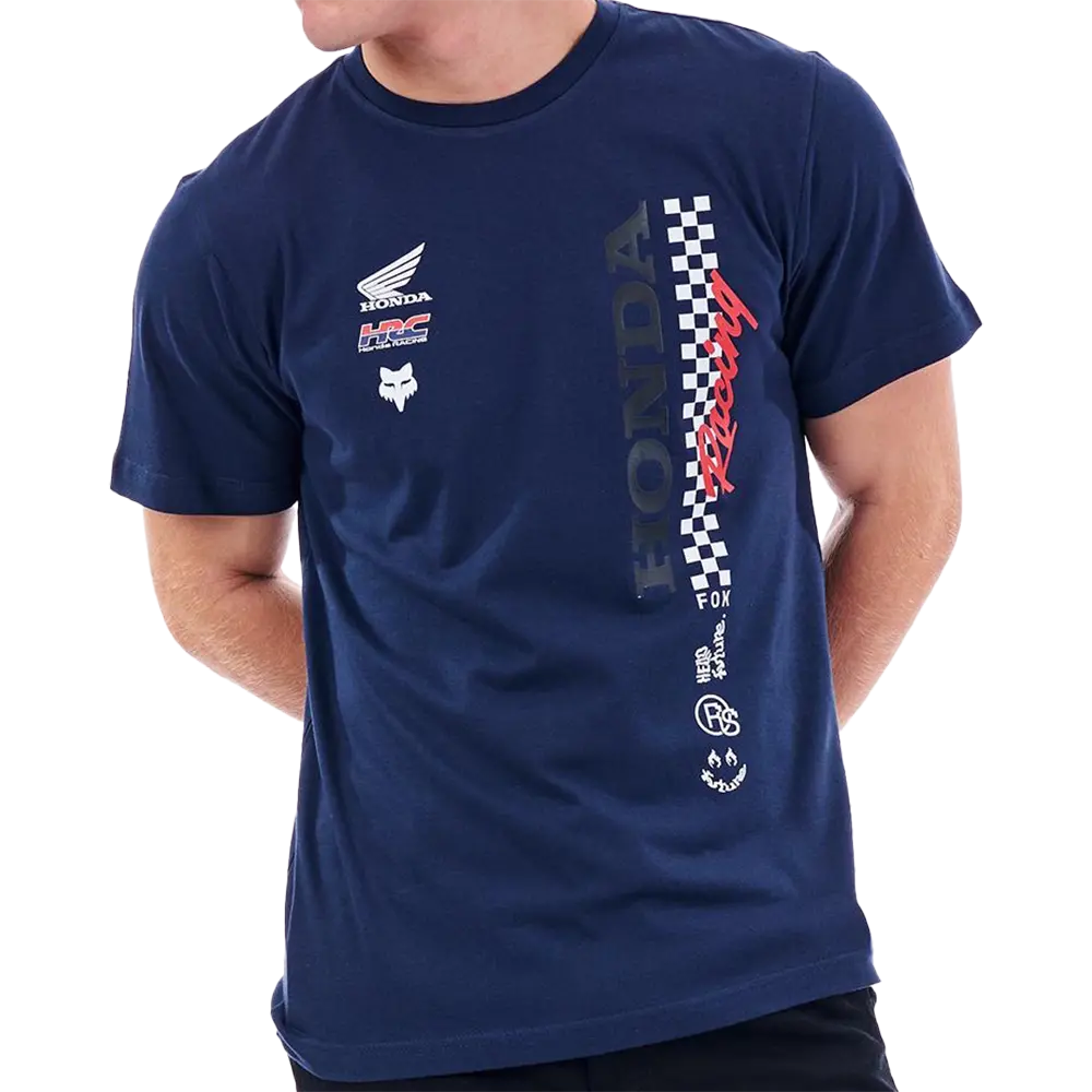 Fox Honda Checkered Ss Tee (Summit Navy) 1