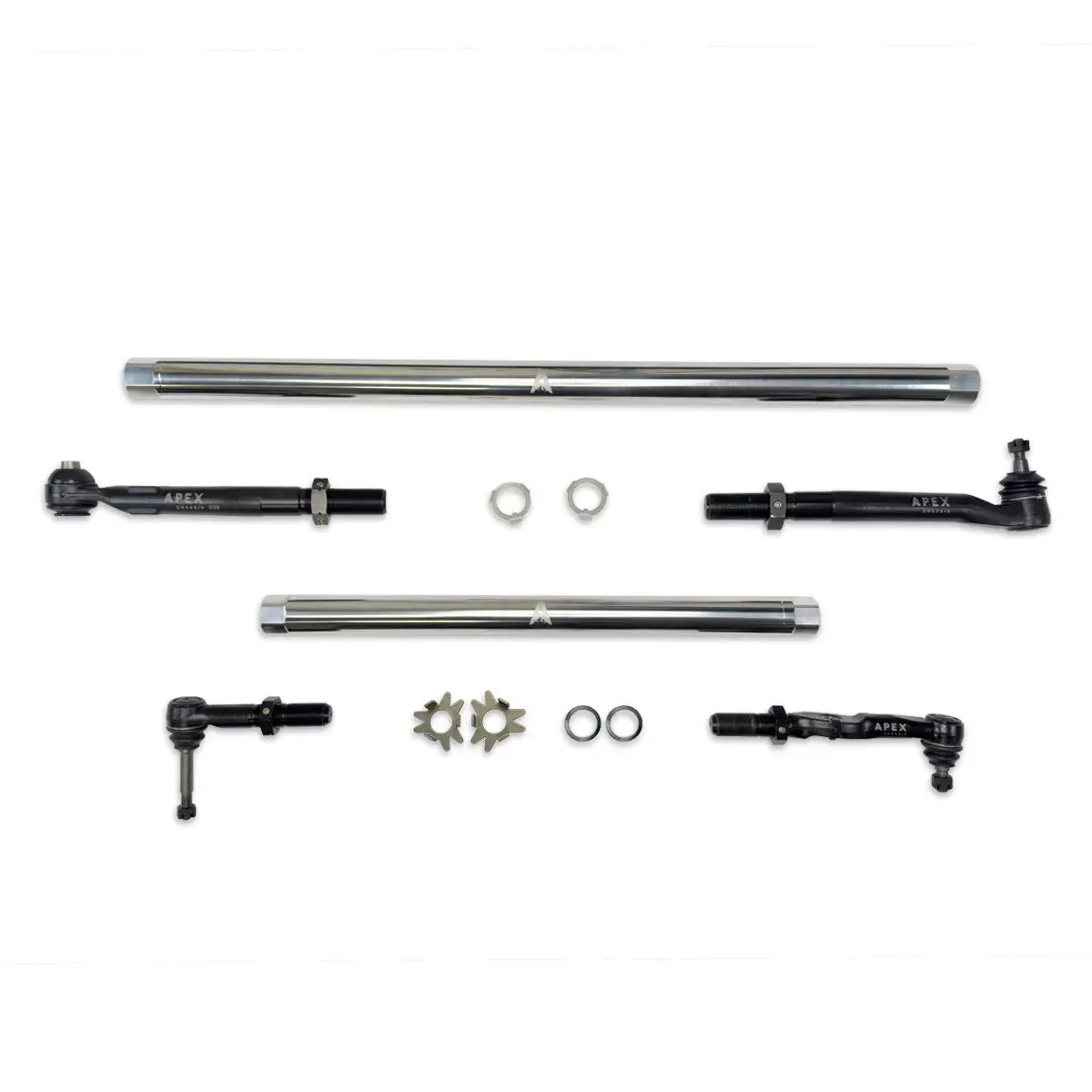 Apex Chassis | 2017-2025 Ford F250 / F350 Super Duty 4Wd Pro Lock Steering Kit Polished Aluminum 1