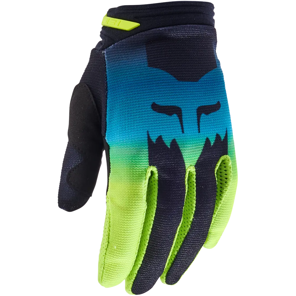 Fox Women's 180 Flora Gloves (Black/Yellow) 1