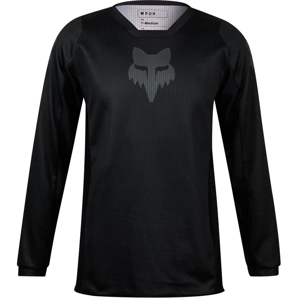 Fox Youth 180 Blackout Jersey (Black/Black) 1