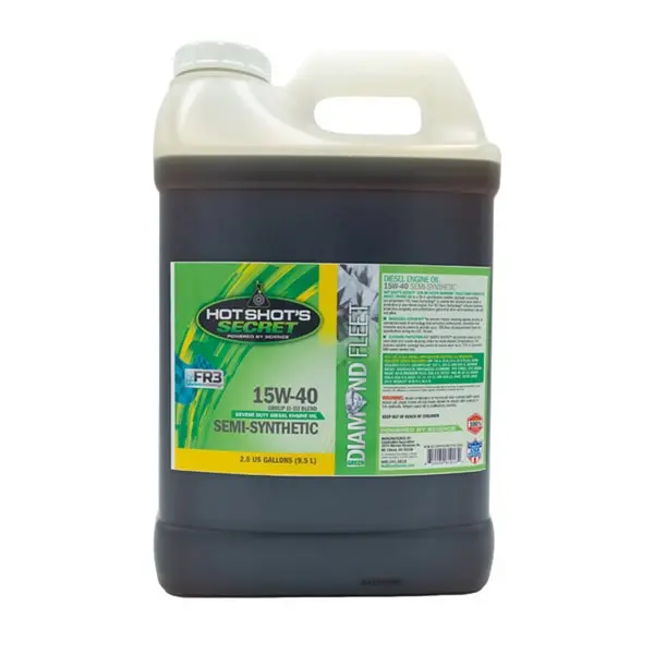 Hot Shot's Secret | Green Diamond Fleet 15W-40 Ck4 Semi-Synthetic Blend Motor Oil - 2.5 Gallon 1
