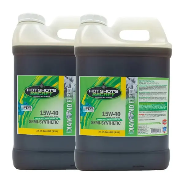 Hot Shot's Secret | Green Diamond Fleet 15W-40 Ck4 Semi-Synthetic Blend Motor Oil - 5 Gallon 1