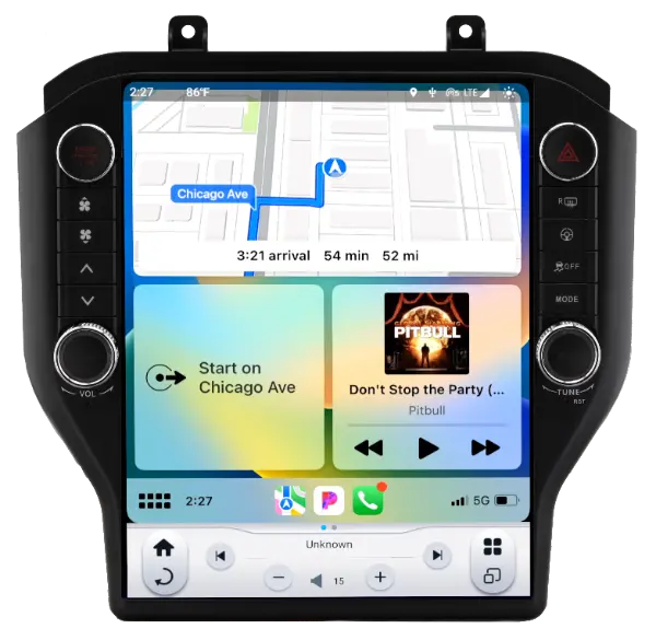 Linkswell | 2015-2023 Ford Mustang Gen 6 T-Style Radio 1