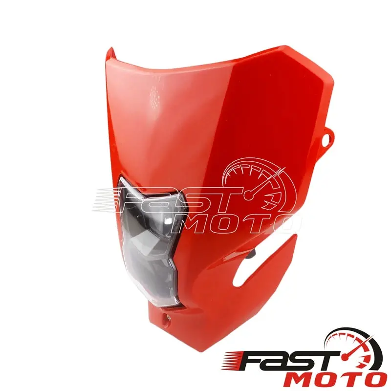 Led Crf Headlight Supermoto Redmoto Daytime Running Light Front Lamp Mask Fairing For Honda Crf Cr 125 250 450 110 R X Rx L 3