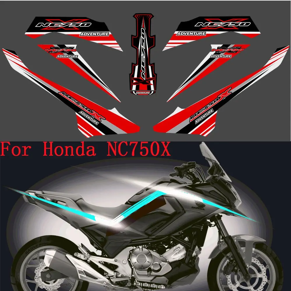 Stickers Kit Decals Cases For Honda Nc750x Nc 750X 750 X Fairing Cover Fender Protection Motorcycle Tank Pad Protector Tankpad 1