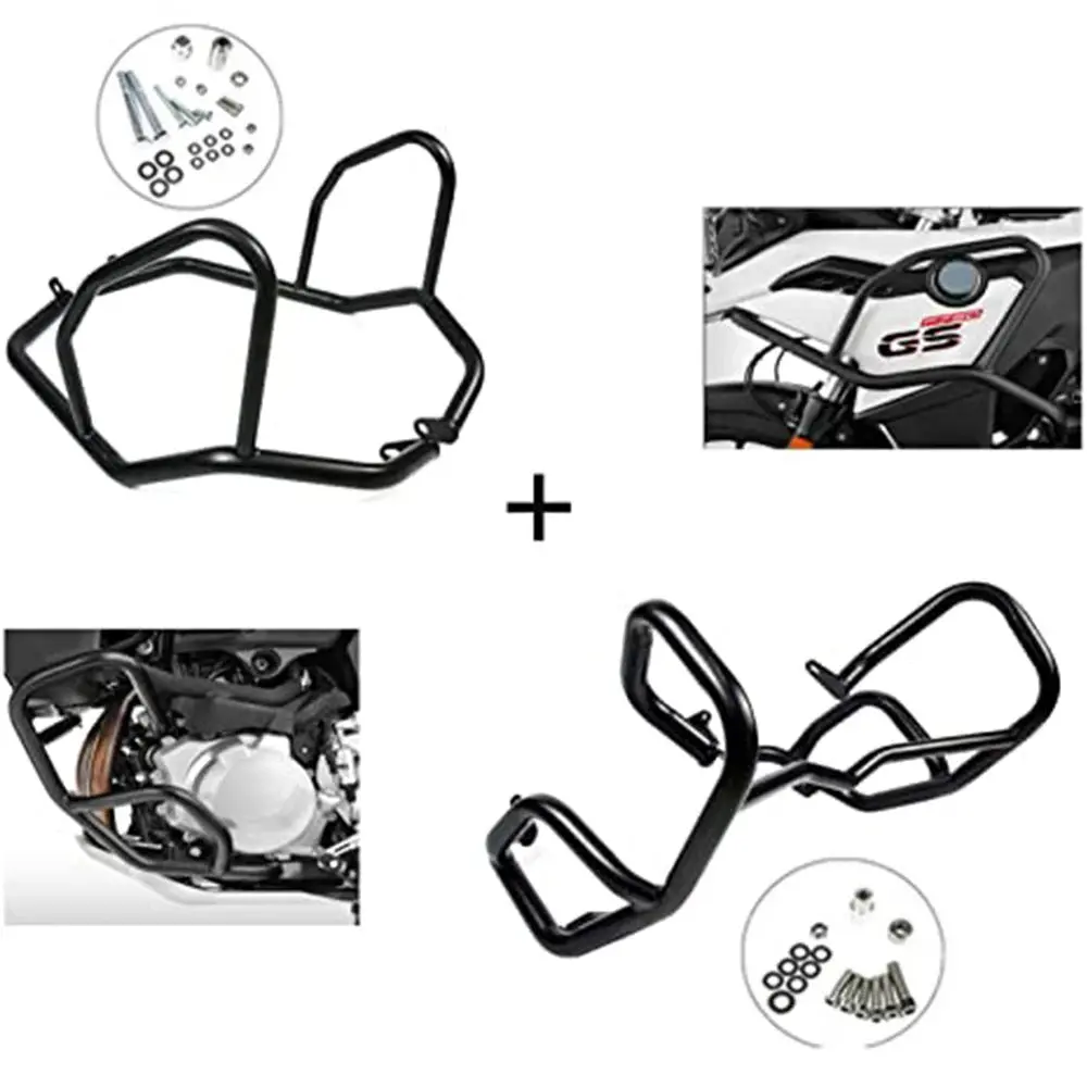 For Bmw F850gs F750gs F 750 Gs F 850 Gs 2017-2023 Upper Lower Engine Guard Crash Bar Tank Bumper Stunt Cage Fairing Protection 2