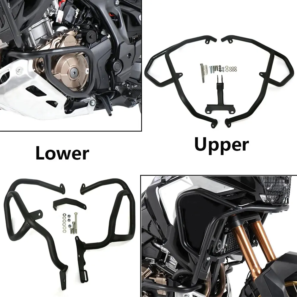 For Honda Crf1100l Crf 1100 L Africa Twin Adventure Sports Dct 2020-2023 Crash Bar Upper&Lower Highway Engine Guard Bumper 1