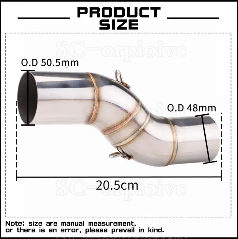 Motorcycle Exhaust Modified Escape Moto Yoshimura Muffler Silencer With Slip On Link Pipe For Benelli Trk502x Trk 502X 2018-2021 3