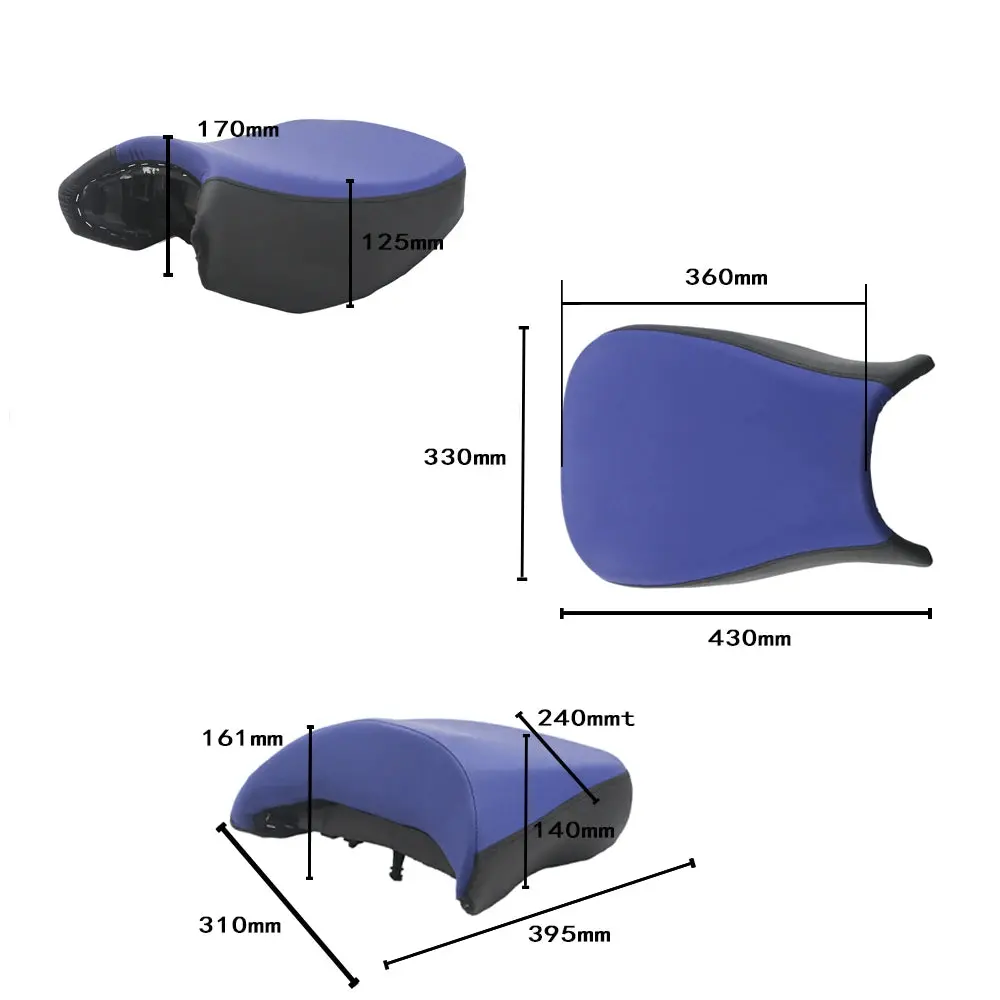 Motorcycle Front Rear Seat Pillion Cushion For Bmw R1200gs R1200 Gs Adventure R1250gs R 1250Gs Gsa Passenger Saddle Seat Cover 16