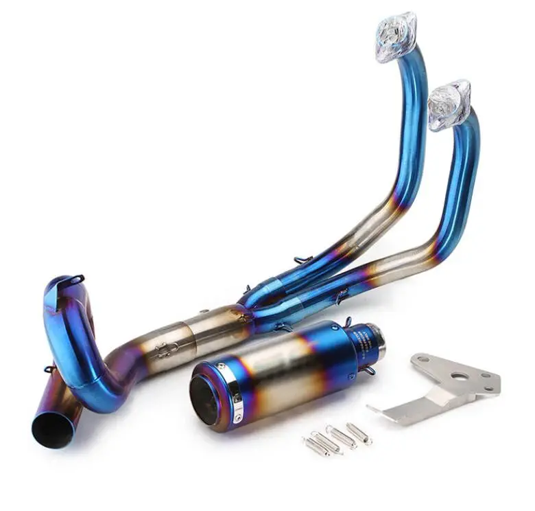 For Yamaha Yzf Mt07 Fz07 Fz-07 Mt-07 Fz Mt 07 Muffler Xsr700 Motorcycle Exhaust Slip-On Full System Front Pipe 2014 - 2023 2