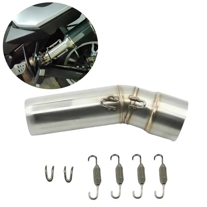 51Mm F 800 Gs Adv F800 Gs Motorcycle Exhaust Muffler Middle Link Pipe For Bmw F800gs 2008 - 2017 F650gs 2008-2012 F700gs 13-17 1