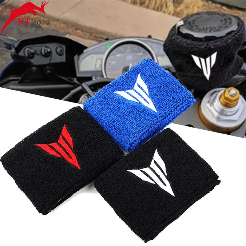For Yamaha Mt09 Mt07 Mt10 Fz07 Fz09 Mt-07 Mt-09 Motorcycle Front Brake Reservoir Sock Fluid Oil Tank Cup Cover Sheath Sleeves 1